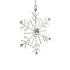 NAYSAYE Party Decoration and Accessories Snowflake Beaded Ornament for Holiday Home Decor, White, 5"*0.25"*5" - 4 of 4