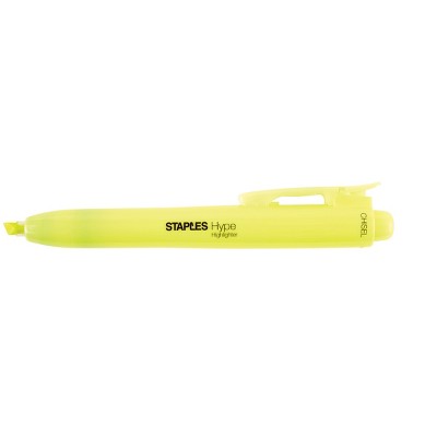 Staples Hype Retractable Highlighters Chisel 50806