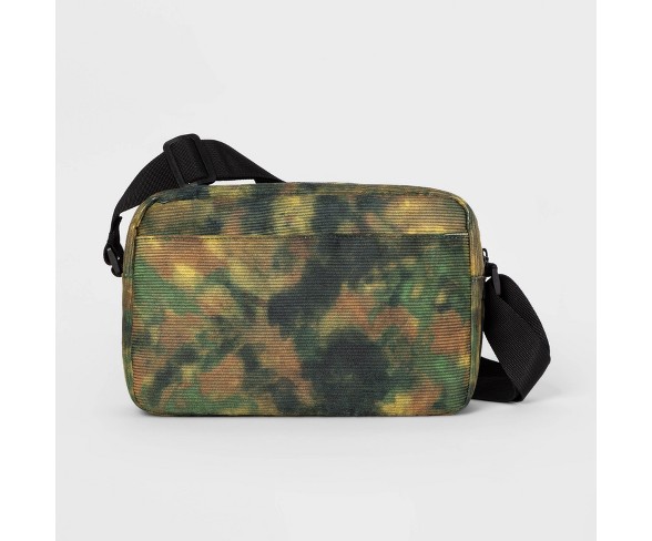 Men's Camo Print Corduroy Crossbody Bag - Original Use&#153; Green