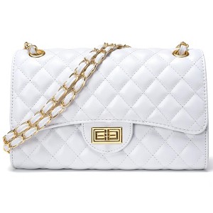 Generic Quilted Leather Crossbody Bags for Women Trendy Ladies Shoulder Purse Satchel HandBag - 1 of 4