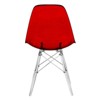 LeisureMod Cresco Mid-Century Modern Acrylic Dining Chair with Acrylic Dowel Eiffel Legs – Kitchen & Dining Room Chair - 3 of 4