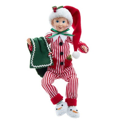 Kurt Adler 15-Inch Kringle Klaus Elf with Pajamas Ornament