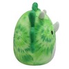 Squishmallows 8" 2-in-1 Flipamallows Rocio and Evelina the Green Tie-Dye Triceratops & Teal-Green Tie-Dye Pterodactyl Plush Toy - 4 of 4