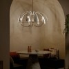 Petal 42.5 Inch 5 Light Chandelier in Champagne Bronze with Black or White - 3 of 4
