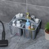 Aoibox Portable Shower Caddy Basket with Compartments, Cleaning Supplies Organizer with Handle, Plastic Storage Bin for Bathroom, Room, Kitchen,Garden - 2 of 4
