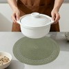 REGALWOVEN Farmhouse Round Placemats Set of 6 Woven Placemats for Dining Table Decor - 4 of 4