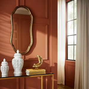 Traditional Ceramic Decorative Jar with Cut-Out Design for Home, Office, Bedroom, or Living Room Decor - 24" White - 1 of 4