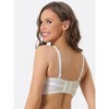 INSPIRE CHIC Women's Strapless Breathable Wirefree Adjustable Straps Push-up Removable Pad Bralettes 3 Packs - 2 of 4