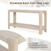 Mirod Modern Farmhouse Console Table with Premium Wood Veneer and Rounded Corners, Solid Wood + MDF Entryway Sofa Table - 4 of 4