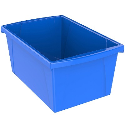 Storex Medium Classroom Storage Bin 16.75" x 11.87" x 8.28" Blue (STX61482U06C)