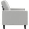 vidaXL 2-Seater Sofa Light Gray 47.2 in. Microfiber Fabric - 4 of 4
