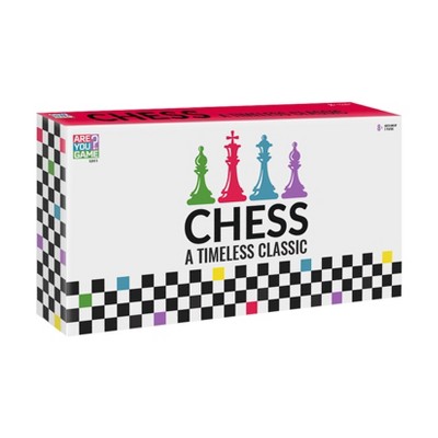 Black and White Solid Wood Travel-Friendly Chess Set