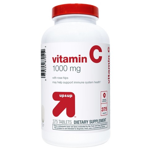 Vitamin C 1000mg With Rose Hips Tablets 375 Tablets Up Up Target