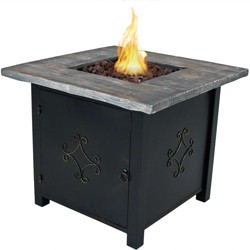 Corporal 29 Cement Wood Burning Fire Pit Square Stone