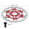 Unique Bargains Stainless Steel Bike Disc Brake Rotor for Road Mountain Bike BMX MTB 7.09" - 3 of 4