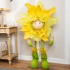 Northlight 47" Yellow and Green Spring Floral Standing Sunflower Girl Decorative Figure - 2 of 4