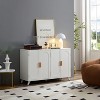 NicBex Accent Buffet Cabinet with Storage Modern Sideboard Cabinet Console Table with 3 Doors and Removable Shelves for Living Room - 4 of 4