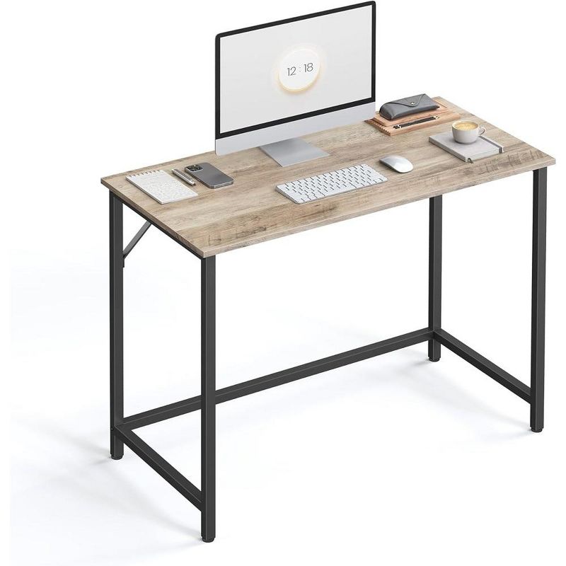 VASAGLE 39-Inch Computer Writing Desk, Home Office Small Study Workstation, Industrial Style PC Laptop Table, Steel Frame, 1 of 7