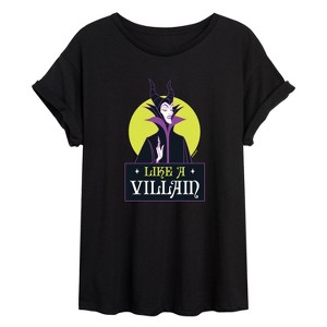 Women's - Disney Villains - Like a Villian Oversized Graphic T-Shirt - 1 of 4