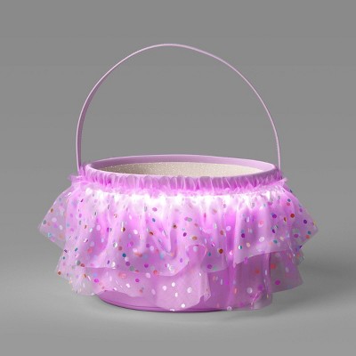Halloween Light Up Princess Round Trick or Treat Pail Lavender - Hyde and EEK! Boutique™