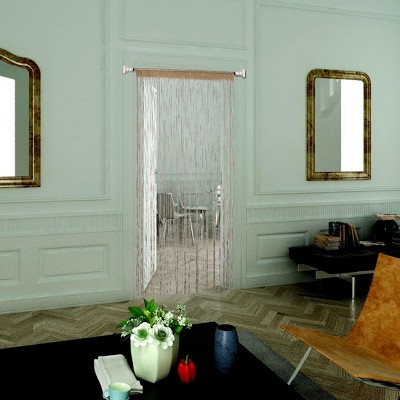 1 Pc Polyester Dew Drop Glitter Wall Door Partition Room Divider Curtain Panels - PiccoCasa