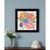 HomeRoots Spring Floral Black Framed Print Wall Art - 2 of 4