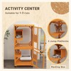 LOVMOR 71" Wooden Large Cat House with High-Up Resting Box - 4 of 4