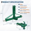 Garvee 3 Point Trailer Hitch 2" Receiver, Quick Hitch Attachment with 4-Way Ball Mount, Receiver Tow Drawbar for Tractor Standard Category 1 - 2 of 4