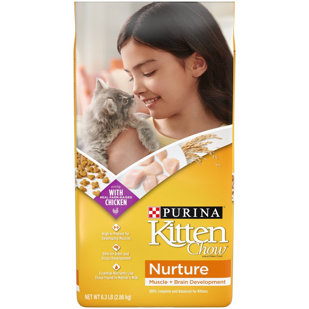 Photos - Cat Food Cat Chow Purina Kitten Chow Nurture Kitten Muscle & Brain Development Chicken Flavo 