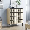 Vynxaria Fluted,4 Drawer Storage Cabinet,Freestanding Cabinet,Bedroom Clothing Storage,Large Capacity,Modern Minimalist - 2 of 4