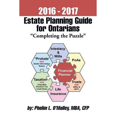 2016 - 2017 Estate Planning Guide for Ontarians - "Completing the Puzzle" - by  Cfp Phelim L O'Malley Mba & Phelim L O Malley Mba Cfp (Paperback)