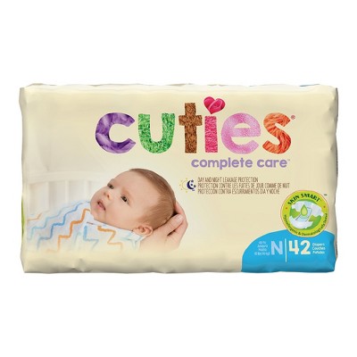 Cuties Complete Care Baby Baby Diaper Newborn, Up to 10 lbs. CR0001, 42 Ct