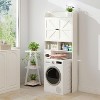 Dyonery Over The Toilet Storage Cabinet with Barn Doors Farmhouse Bathroom Organizer Shelf - 4 of 4