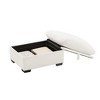 CAVINAS Luxury Velvet Storage Ottoman Bench with Cloud-Inspired Design,Modern Footstool with Hidden Storage,Storage Bench for Bedroom,Entryway - 2 of 4