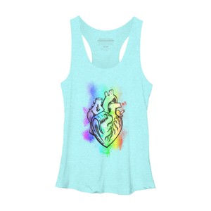 Adult Design By Humans Broken Hearts Still Beat Pride Rainbow By GurlwithGu Racerback Tank Top - 1 of 2