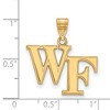 Black Bow Jewelry 14k Yellow Gold Wake Forest Demon Deacons NCAA Medium Pendant - 2 of 3