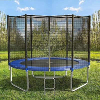 SUGIFT 10FT Outdoor Trampoline with Safety Net