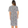 Just Love Womens Nightgown - Short Sleeve Henley Oversized Sleepwear Gown - 2 of 2