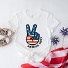 Simply Sage Market Women's Peace Sign Flag Vibes Short Sleeve Graphic Tee - 3 of 4