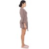 Memoi Women's Warm Sweater Knit Short Open-Front Lounge Robe Stone L-XL - 2 of 4