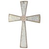 Dicksons Dashed Weathered White 22 inch Metal Hanging Wall Cross - 2 of 2