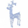 vidaXL Indoor & Outdoor LED Illuminated Acrylic Reindeer Christmas Decorations - 23.6"x6.3"x39.4" - Cold White LED Lights - 2 pcs Set - 3 of 4