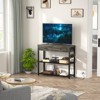 Aheaplus Entryway Table  with Adjustable Storage Shelves, Sofa Table with 2 Drawers, Charging Station - 4 of 4
