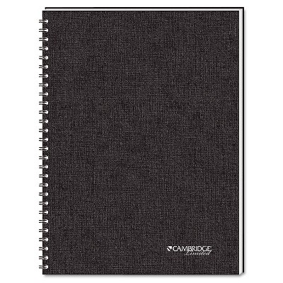 Cambridge Side Bound Guided Business Notebook QuickNotes 8 x 5 White 80 Sheets 06096
