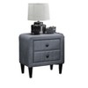 NicBex 2 Drawers Nightstand Bedside Table with Velvet Finish End Table with Tempered Legs for Bedroom, Living Room - 3 of 4
