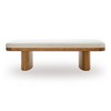 TOV Furniture Ollie Performance Boucle Large Bench in White - 3 of 4