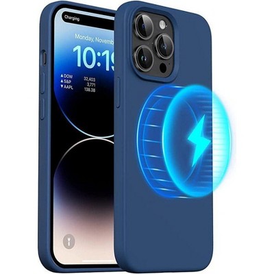 Entronix [Magnetic] Case Compatible with iPhone 14 Pro - Soft-Touch Liquid Silicone