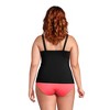 Lands' End Women's Plus Size DD-Cup Chlorine Resistant Square Neck Underwire Tankini Top Swimsuit Adjustable - 2 of 4