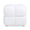PAGED 18.5 Inch Boucle Fabric Ottoman, Modern Low Cushion Footrest Ottoman with High-density Foam for Living Room, Bedroom - 2 of 4
