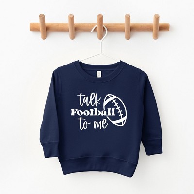 The Juniper Shop Talk Football To Me Ball Youth Ultra-Soft Graphic Sweatshirt